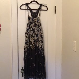 Anthropologie Boho Floral Maxi Dress, NWT